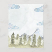 Laisser l'aventure commencer Baby shower Carte de  (Dos)