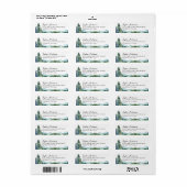 Laisser L'Aventure Commencer Baby shower Étiquette (Feuille entière)