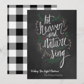 Laisser le ciel et la nature chanter la carte de N (Devant / Derrière)