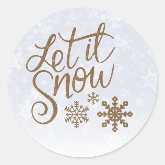 Laisser-le Stickers Neige (Devant)