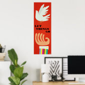 Laisser les choses aller personnalisables affiches (Bureau à domicile)