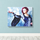 Laisser l'impression de toile enneigée (Insitu (Plancher de Bois))