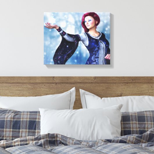 Laisser l'impression de toile enneigée (Insitu(Chambre))