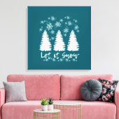 Laisser l'impression de toile étirée à la neige (Insitu(Salon))