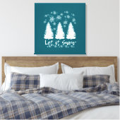 Laisser l'impression de toile étirée à la neige (Insitu(Chambre))