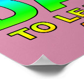 Laisser moi seul drôle affiche signe (Coin)