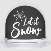 Laisser Neige Flocon Noir Et Blanc Hiver (Arrière)