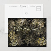 Laisser neiger | Carte postale Blue Beach Song™ (Devant / Derrière)