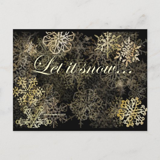 Laisser neiger | Carte postale Blue Beach Song™ (Devant)