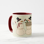 Laisser neiger Fête Mug (Devant gauche)