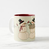 Laisser neiger Fête Mug (Devant gauche)