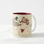 Laisser neiger Fête Mug (Devant droit)