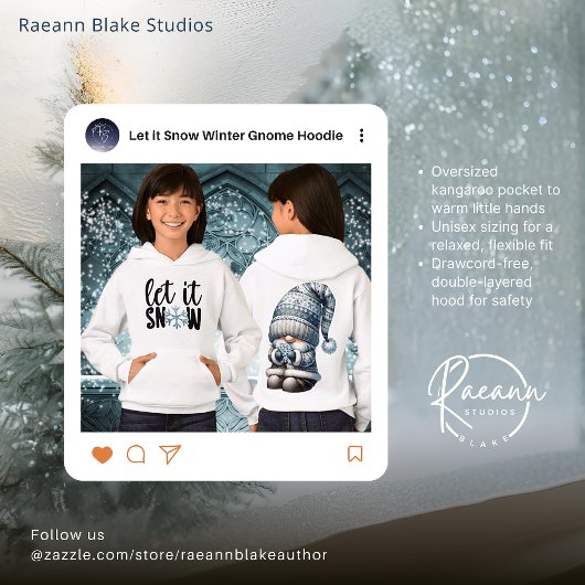 Laisser neiger hiver Gnome Enfants Sweat - shirt à