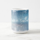 Laisser neiger hiver Météo Coupe de neige Mug (Centre)