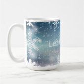 Laisser neiger hiver Météo Coupe de neige Mug (Gauche)