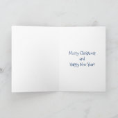 Laisser neiger la carte de Noël (Intérieur)