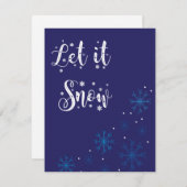 Laisser neiger la carte de Noël (Devant / Derrière)