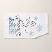 Laisser neiger l'élégante aquarelle de Noël art (Serviette à main)