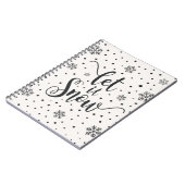 Laisser neiger Noël Calligraphie | CARNET (Côté gauche)