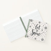 Laisser neiger Noël Calligraphie | CARNET (Intérieur)