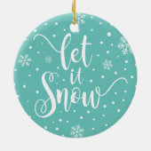Laisser neiger Noël Calligraphie | Ornement (Dos)