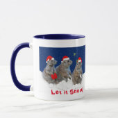 Laisser neiger Noël Mug (Gauche)