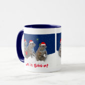 Laisser neiger Noël Mug (Devant gauche)