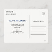 Laisser neiger Noël Photo Carte postale (Dos)