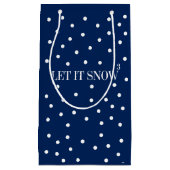 Laisser neiger Noël Sac cadeau de Noël (Devant)