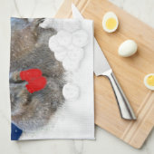 Laisser neiger Noël serviette de cuisine (Quart Plié)