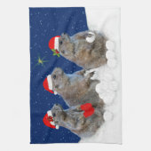 Laisser neiger Noël serviette de cuisine (Vertical)