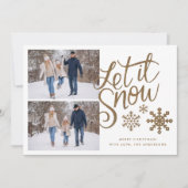 Laisser neiger Noël vacances 2 Carte photo (Devant)