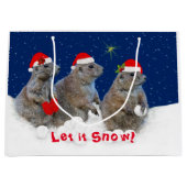 Laisser neiger Sac cadeau de Noël (Devant)