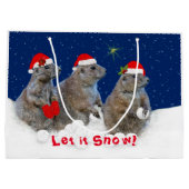 Laisser neiger Sac cadeau de Noël (Dos)