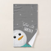 Laisser neiger Snowman (Serviette à main)