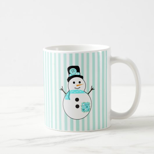 Laisser neiger, Snowman Christmas Coffee Mug (Droite)