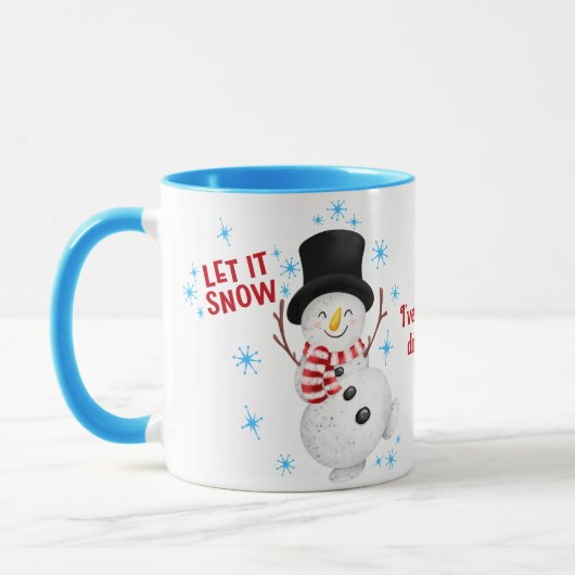 Laisser neiger Snowman Mug (Gauche)