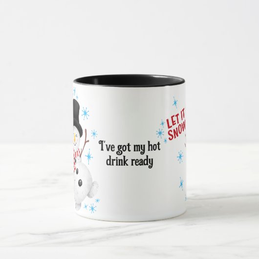 Laisser neiger Snowman Mug (Centre)