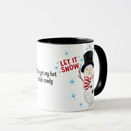 Laisser neiger Snowman Mug (Devant droit)
