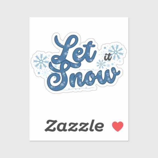 Laisser Sticker À Neige (Feuille)