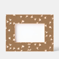 Laisser tomber le cadre photo (Brown et orange)