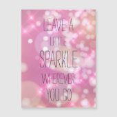 Laisser un peu étinceler - Magnet inspirant (Devant)