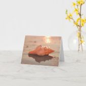 Laisser un peu Sparkle Horse conch carte Shell (Fleur jaune)