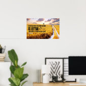 Laisser une affiche motivationnelle de piste (Bureau à domicile)
