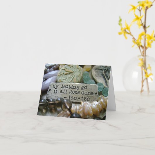 Laisser vont carte pour notes de perle (Fleur jaune)