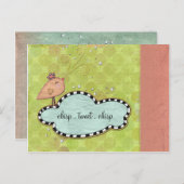 Laissez Amour Chirp Invitation de Pâques (Devant / Derrière)