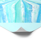 Laissez briller votre affiche de gemmes turquoise  (Coin)