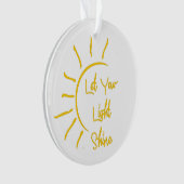 Laissez briller votre lumière (devant)