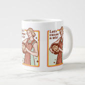 LAISSEZ CAUSER UN SLOGAN MUG DE CUISINE PLUS AMUSA (Devant droit)