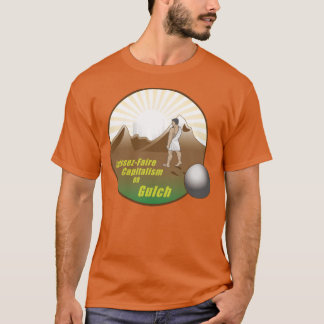 Laissez-faire-kapitalisme of -golf t-shirt